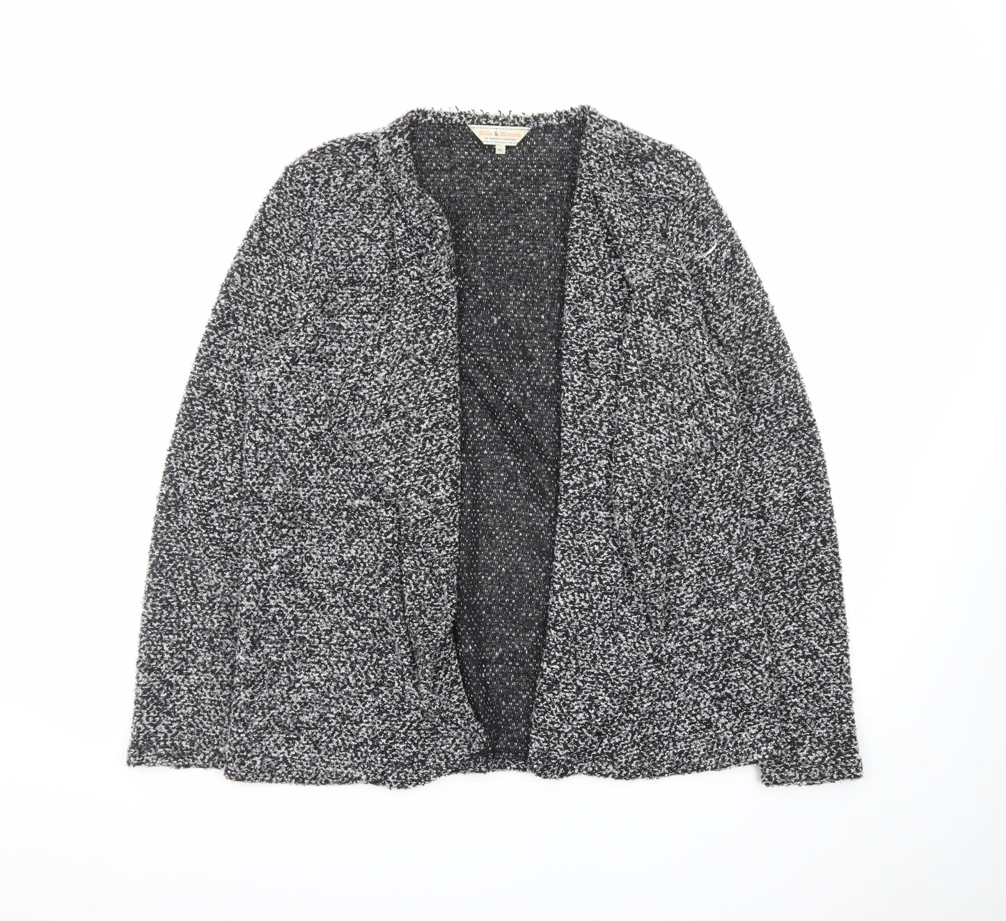 Billie & Blossom by Dorothy Perkins Women's Black & White Open Knit Cardigan Size 16