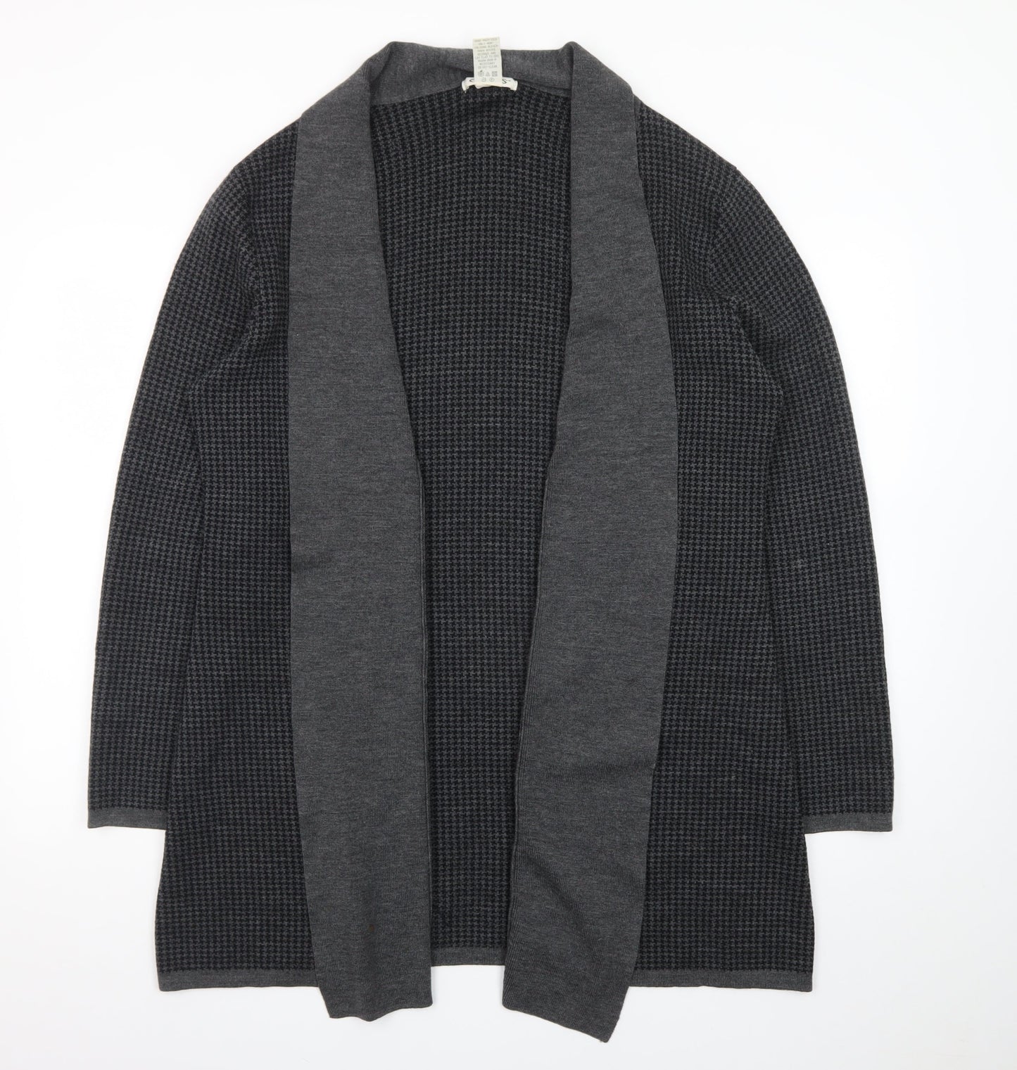 Orvis Womens Grey Wool Long Sleeve Open Front Cardigan L
