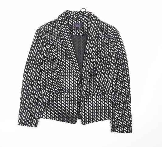 Marks and Spencer Women’s Black Geometric Blazer Size 12