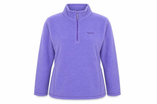 Regatta Womens Purple 1/2 Zip Fleece Pullover Sweatshirt UK 18