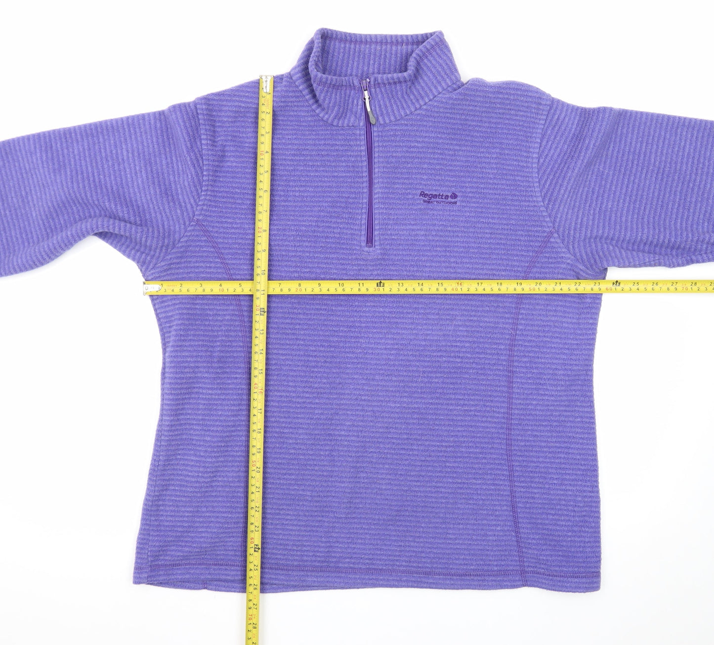 Regatta Womens Purple 1/2 Zip Fleece Pullover Sweatshirt UK 18