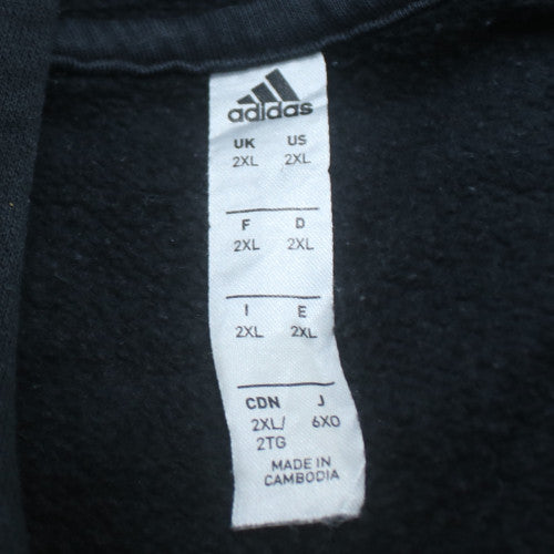 Adidas Men’s Black 2XL Pullover Hoodie Fleece Sportswear