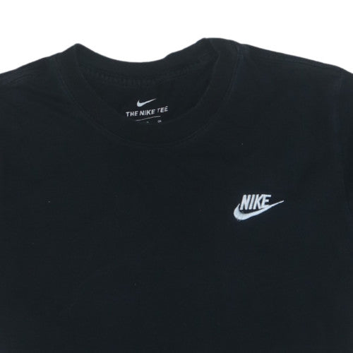 Nike Men's Black Crew Neck Short Sleeve Cotton T-Shirt Size S