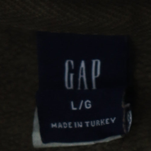 GAP Men's Green Logo Pullover Hoodie Size L Regular Fit