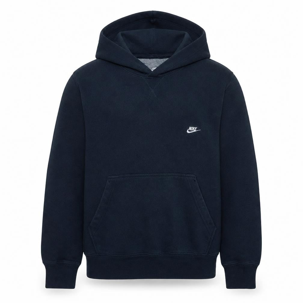 Nike Mens Blue Pullover Hoodie Size M Regular Fit Fleece Sweatshirt
