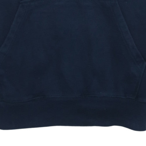 Nike Mens Blue Pullover Hoodie Size M Regular Fit Fleece Sweatshirt