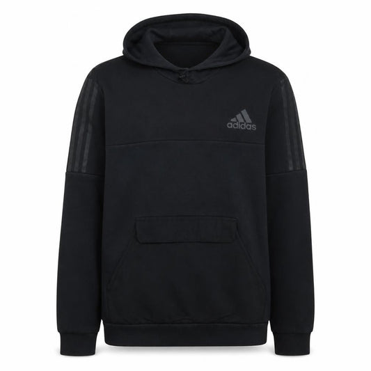 Adidas Mens Black XL Pullover Hoodie Fleece Sportswear