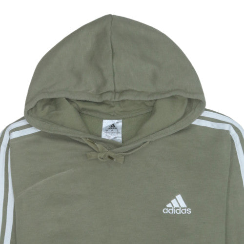 Adidas Men's Green Pullover Hoodie Size L Sports Fleece