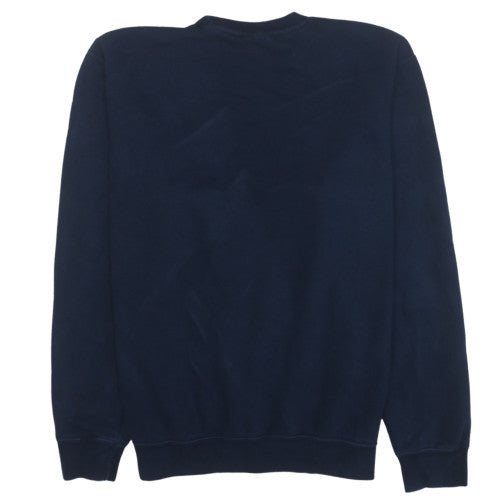 Nike Men's Navy Blue Crew Neck Sweatshirt L Cotton Blend