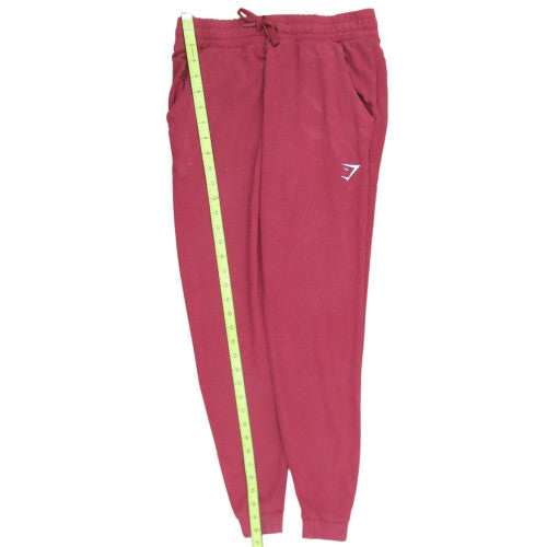 Gymshark Mens Red Slim Fit Jogger Sweatpants Size S Activewear Trousers