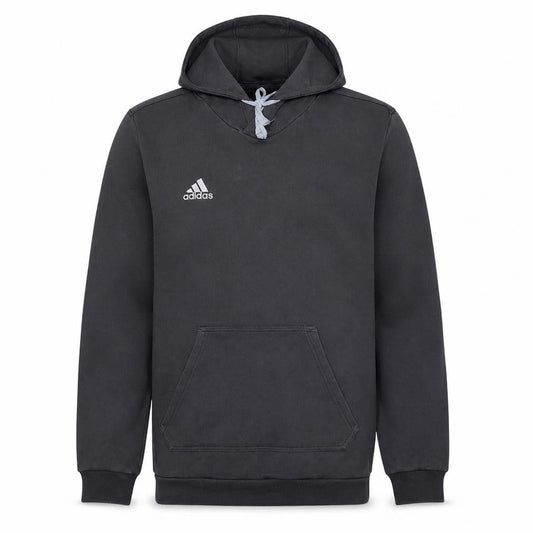 Adidas Men's Grey Pullover Hoodie Regular Fit Size M
