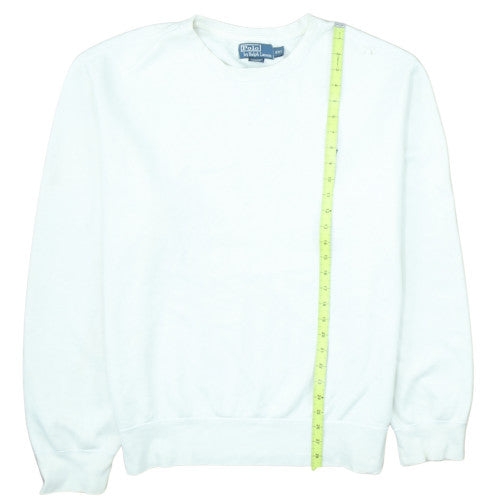Ralph Lauren Men’s White 2XL Pullover Crew Neck Sweatshirt