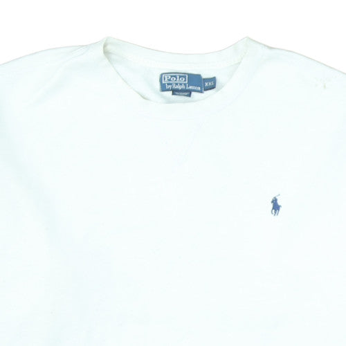 Ralph Lauren Men’s White 2XL Pullover Crew Neck Sweatshirt