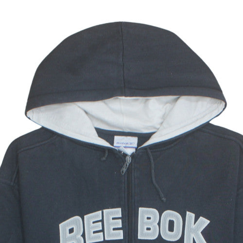 Reebok Men's Black Full Zip Hoodie L Sports Fleece Sweatshirt