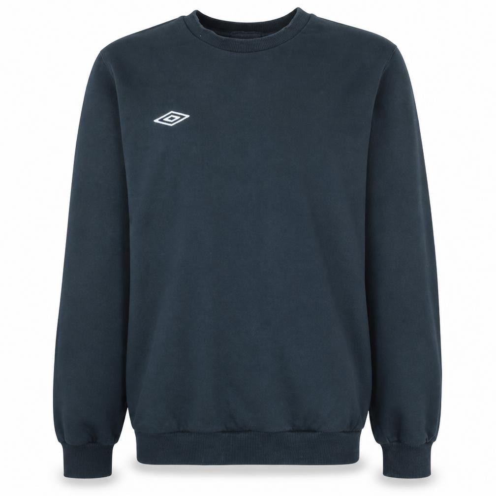 Umbro Men's Black L Pullover Sweatshirt Crew Neck Fleece