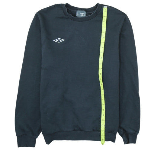 Umbro Men's Black L Pullover Sweatshirt Crew Neck Fleece