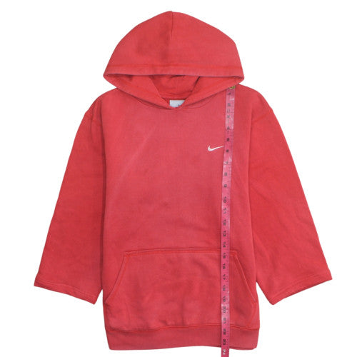 Nike Boys Red Pullover Fleece Hoodie 12-13 Years Hooded Sweatshirt