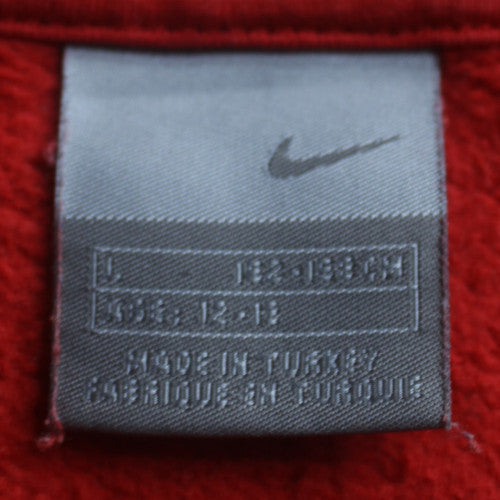 Nike Boys Red Pullover Fleece Hoodie 12-13 Years Hooded Sweatshirt