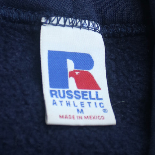 Russell Athletic Men's Blue Pullover Hoodie Size M Fleece Sweatshirt