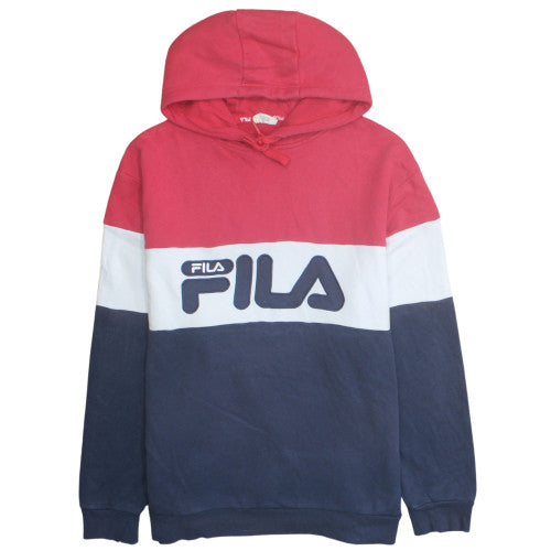 FILA Men's Multicoloured 3XL Pullover Hoodie Logo Sportswear