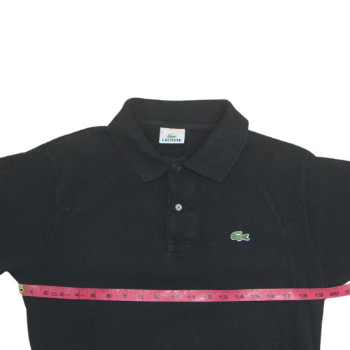 Lacoste Men's Black Cotton Classic Fit Short Sleeve Polo Shirt Size L