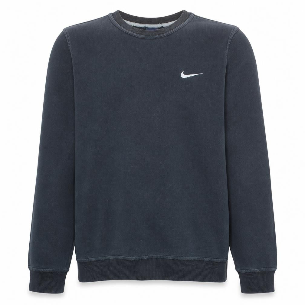 Nike Men's Black Small Pullover Sweatshirt Crew Neck Fleece