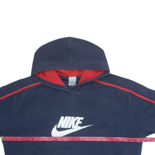 Nike Men's Navy Blue XL Pullover Hoodie with Logo Graphic Print