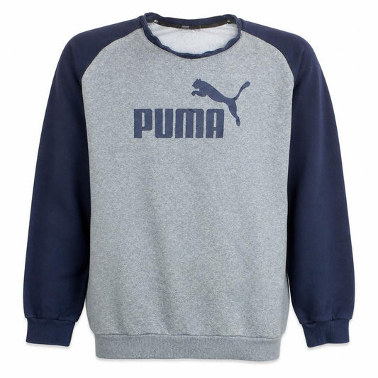 Puma Men's Grey XL Pullover Sweatshirt Crew Neck Fleece Jumper