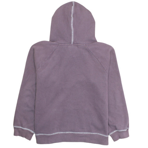 Fila Womens Purple Hoodie Size 12 Cotton Blend Pullover Sweatshirt
