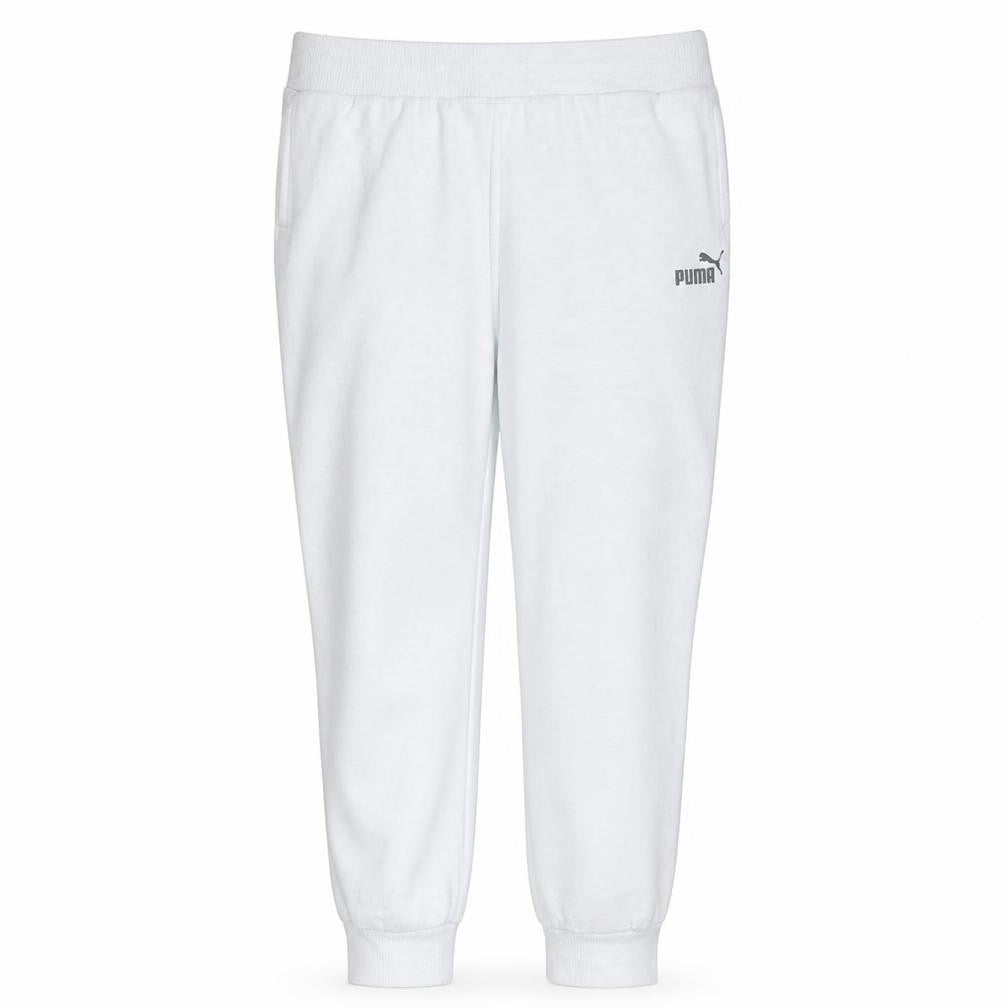 Puma Womens White XL Jogger Sweatpants Elastic Waist Casual Trousers