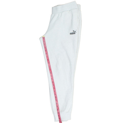 Puma Womens White XL Jogger Sweatpants Elastic Waist Casual Trousers
