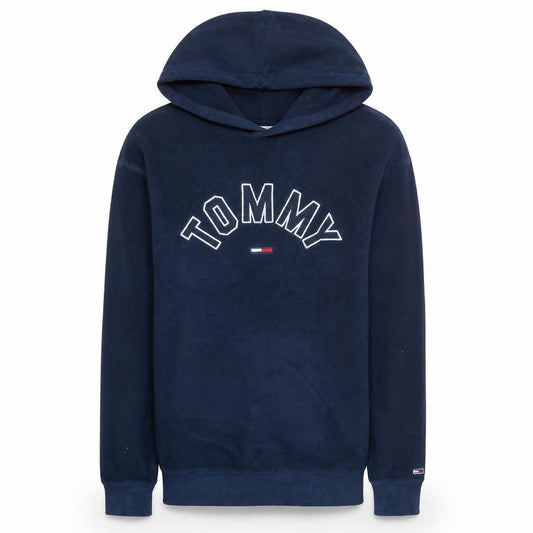 Tommy Jeans Men’s Blue Pullover Hoodie Size S Embroidered Logo