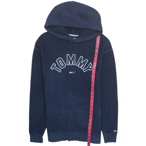 Tommy Jeans Men’s Blue Pullover Hoodie Size S Embroidered Logo