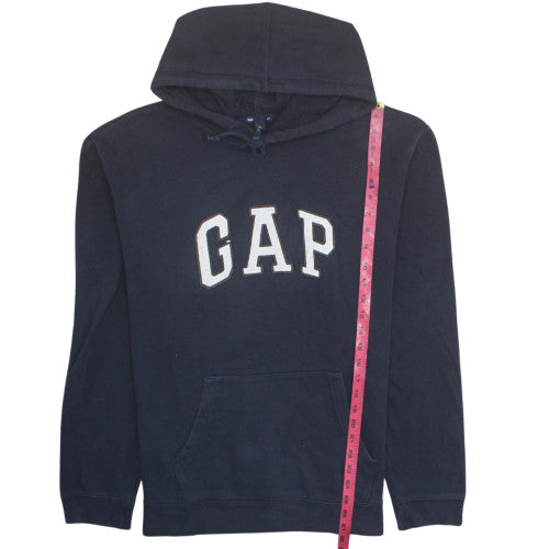 GAP Men's Blue Pullover Hoodie XL Classic Logo Fleece Sweatshirt