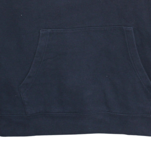 GAP Men's Blue Pullover Hoodie XL Classic Logo Fleece Sweatshirt