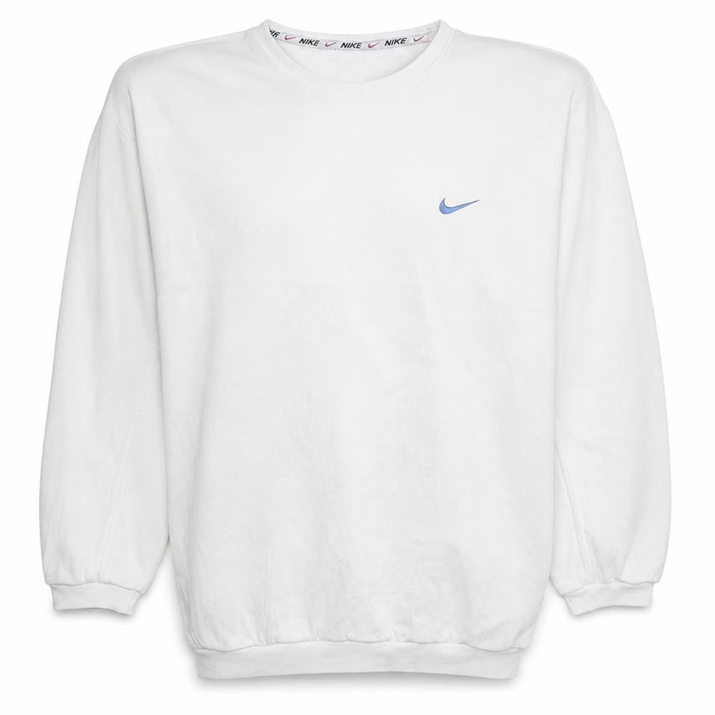 Nike Men's White XL Pullover Sweatshirt Vintage Sportswear