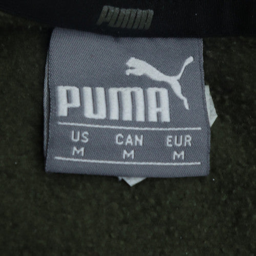 Puma Men's Green Crew Neck Pullover Sweatshirt Medium