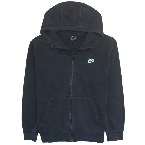 Nike Men's Black Full Zip Hoodie Size L Fleece Sportswear