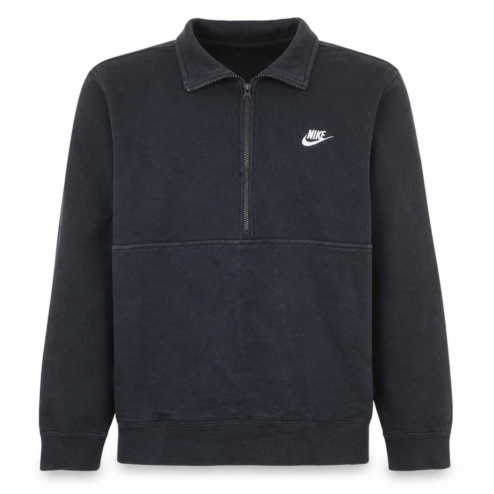Nike Men's Black M 1/2 Zip Fleece Sweatshirt Regular Fit