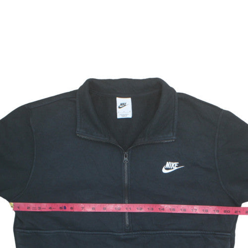 Nike Men's Black M 1/2 Zip Fleece Sweatshirt Regular Fit