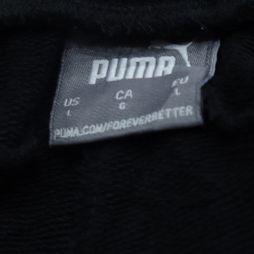 Puma Men's Black Jogger Trousers L Regular Fit Elastic Waist