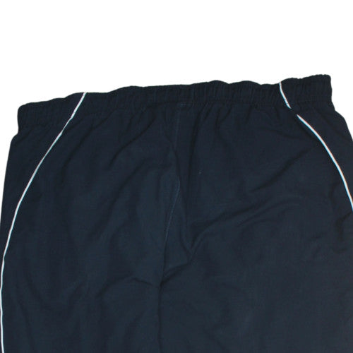 Nike Men's Black Track Pants L Elastic Waist Piped Joggers