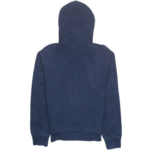 Ralph Lauren Men Blue Full Zip Hoodie M Fleece Classic Style