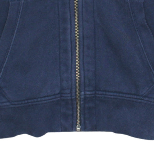 Ralph Lauren Men Blue Full Zip Hoodie M Fleece Classic Style