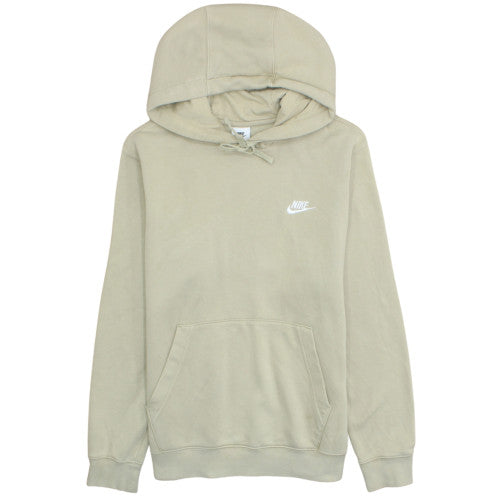 Nike Men's Beige Pullover Hoodie Small Regular Fit Fleece