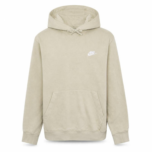 Nike Men's Beige Pullover Hoodie Small Regular Fit Fleece