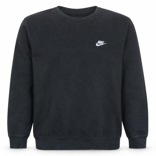 Nike Men Black XL Pullover Sweatshirt Crew Neck Fleece