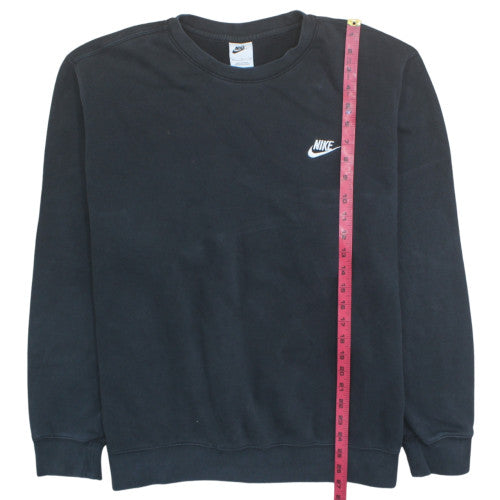 Nike Men Black XL Pullover Sweatshirt Crew Neck Fleece