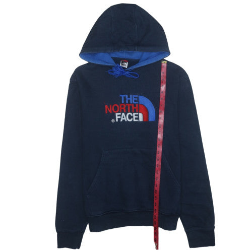 The North Face Mens Blue L Pullover Hoodie Cotton Fleece