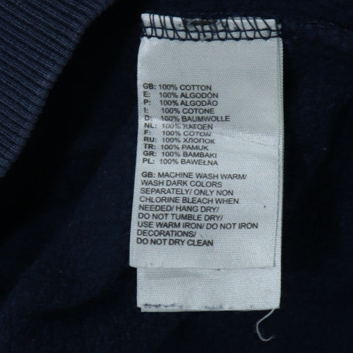 The North Face Mens Blue L Pullover Hoodie Cotton Fleece